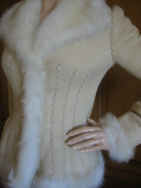 Alexander McQueen Beautiful Whipstiched Shearling Fur Jacket 1