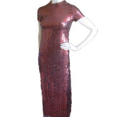 Vintage Donald Brooks Sensational Graduating Sequin Mermaid Gown