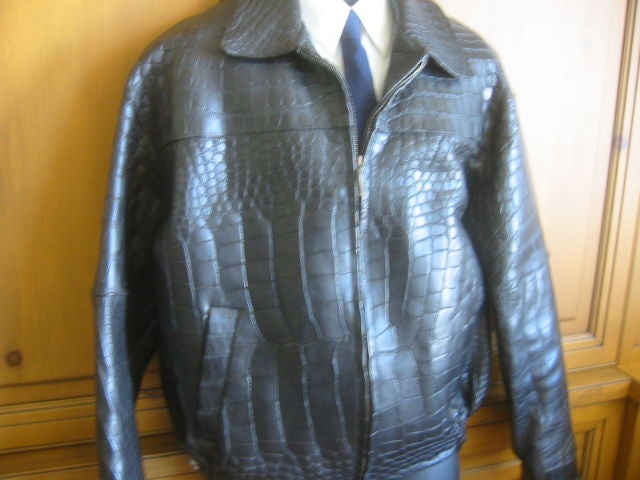 genuine alligator jacket