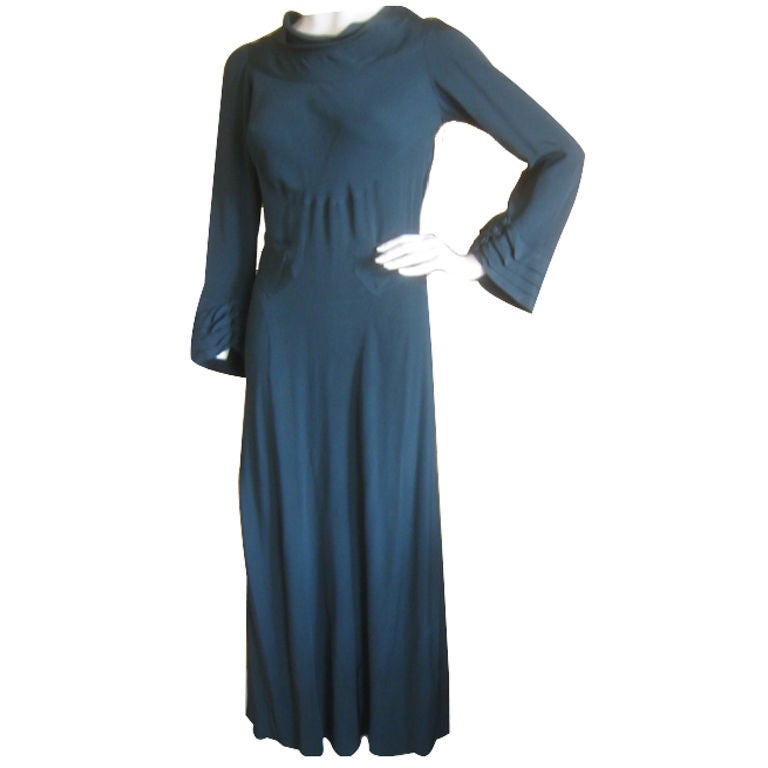 1930's Bias Cut Little Black Dress ; the original ! at 1stDibs | 1930s, 1930s chanel, blue and black original