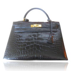 Vintage Hermes Alligator 32 cm Kelly Bag in Perfect , Mint Condition
