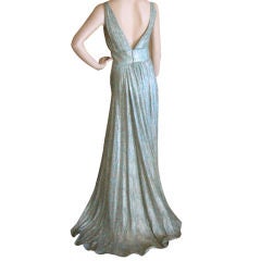 French 1930's Lame gown with train