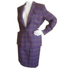 Thierry Mugler Elegant bold Check Suit sz 44