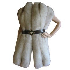 Huge Hollywood Galmorous Silver Fox wrap/ blanket throw