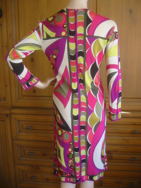 Emilio Pucci Vintage Silk Jersey Dress at 1stDibs