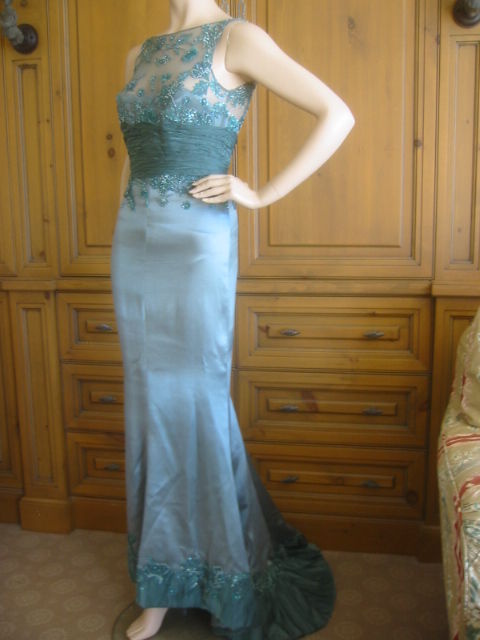 Elie Saab Haute Couture Evening Column Gown sz 4-6