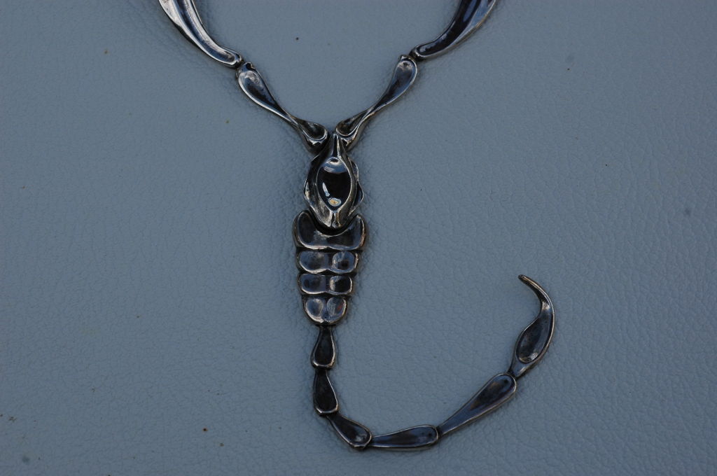 Women's Elsa Peretti for Tiffany Sterling Silver Scorpion Necklace