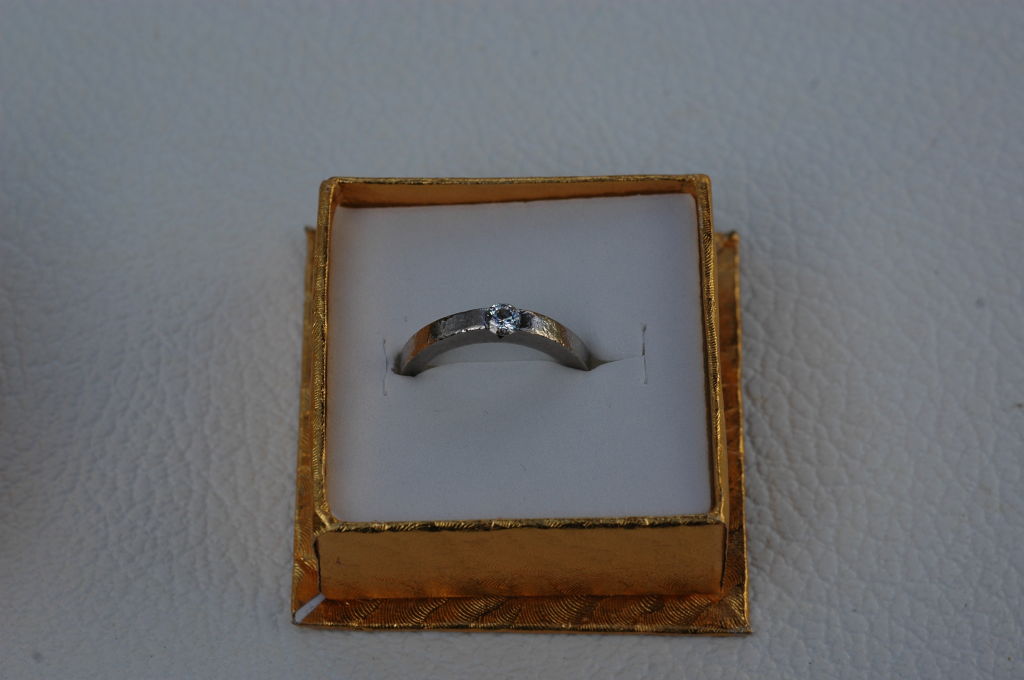 Contemporary Cartier Tension Set Diamond Ring