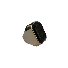 Large 14kt Gold Smokey Quartz Intaglio Ring