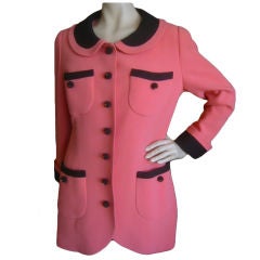 Classic Vintage  Pink Coat from Chanel sz 42