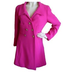 Classic Vintage hot Pink Coat from Chanel