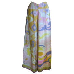 Very rare Silk Jersey Wide leg Pants from Emilio Pucci for Saks