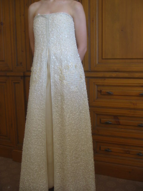 Women's Oscar De la Renta Empire Fabulous Embroidered Gown sz 12