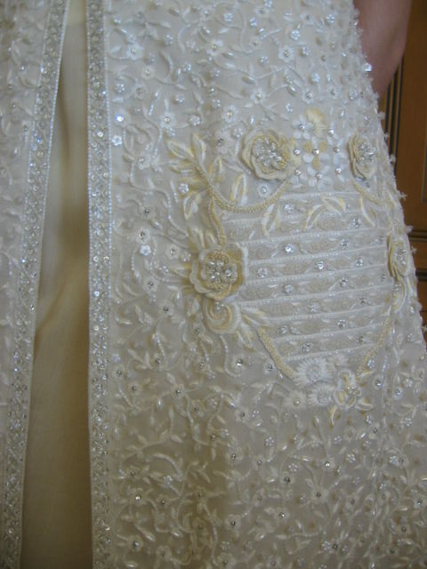 Oscar De la Renta Empire Fabulous Embroidered Gown sz 12 2