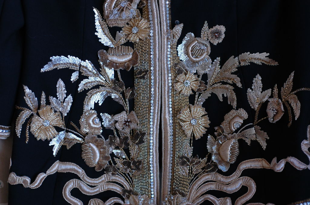 Oscar De la Renta Lesage Embroidered Jacket sz 12 1