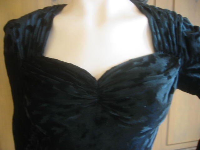 GIvenchy Vintage devore Velvet Dress