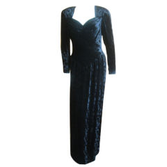 GIvenchy Vintage devore Velvet Dress