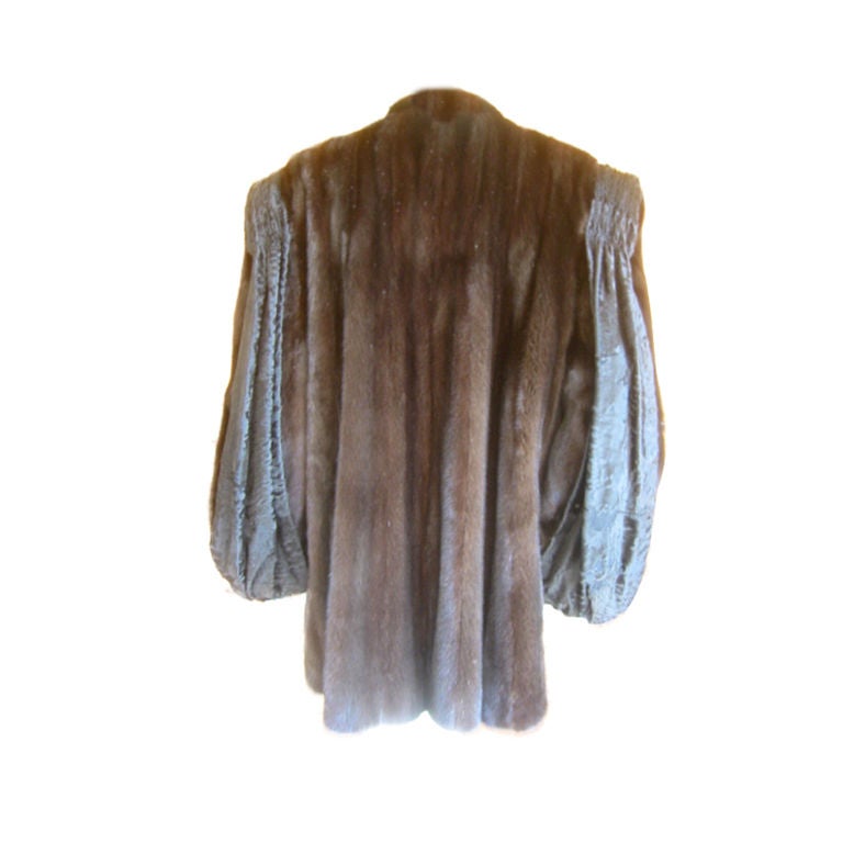 James Galanos Mink and Broadtail Jacket