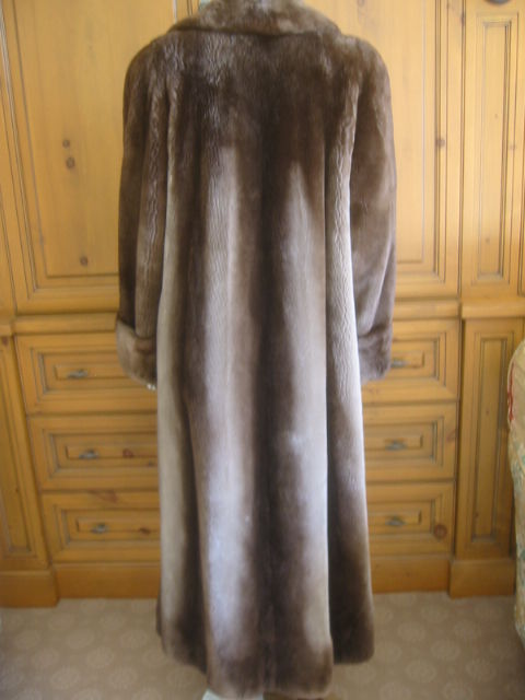 Women's Neiman Marcus Ombre Sheared Beaver Coat