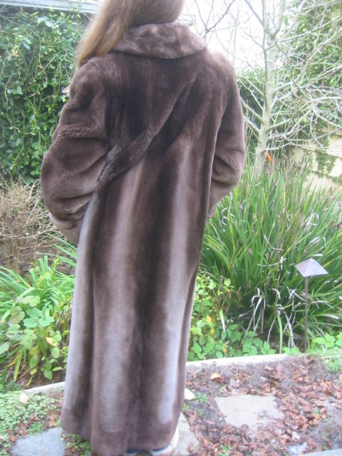 Neiman Marcus Ombre Sheared Beaver Coat 3