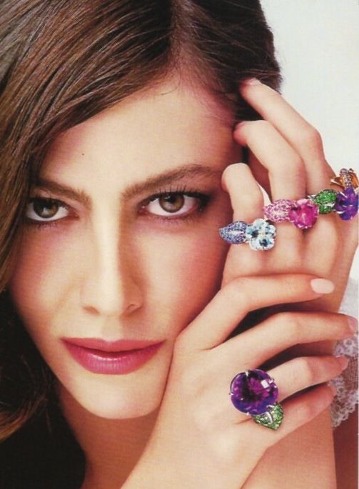 Chanel Fine Jewelry Flower Series Amethyst and Tsavorite Ring