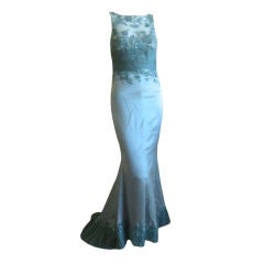 Vintage Elie Saab Haute Couture Exquisite Evening Column gown