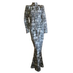 Alexander McQueen Early 2pc Inartsia Brocade Vampire ensemble 44