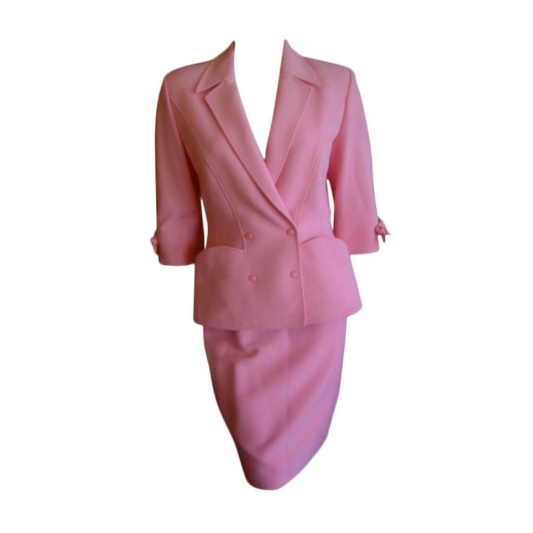 Thierry Mugler Sexy Vintage  Suit with  Bow Bracelet Sleeve