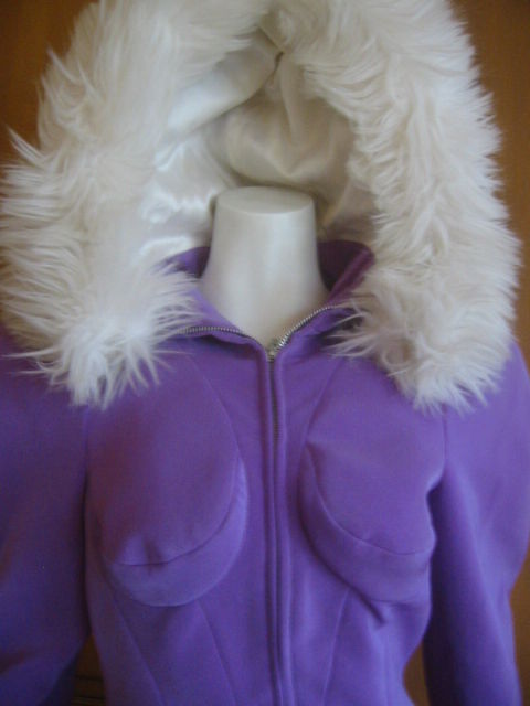 Thierry Mugler Rockin Ski Jacket w Faux Fur Hood and Trim 1