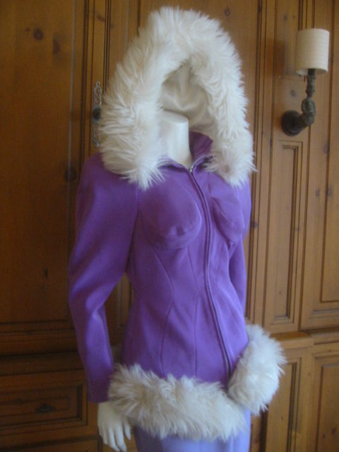 Thierry Mugler Rockin Ski Jacket w Faux Fur Hood and Trim 2