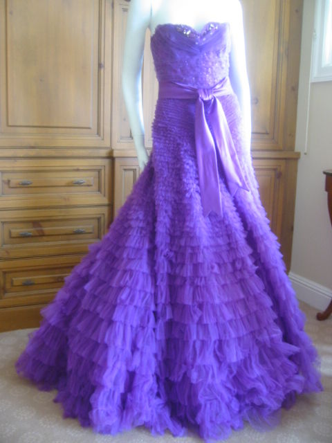 zuhair murad purple gown