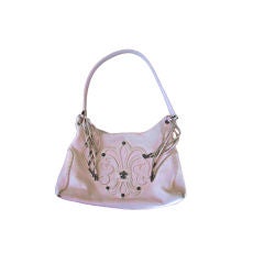 Chrome Hearts Pale Pink Leather Fleur de Lys  Bag