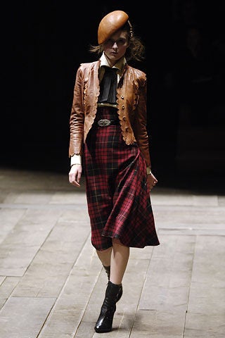 Wonderful Tartan high waisted skirt from Alexander McQueen's Fall 