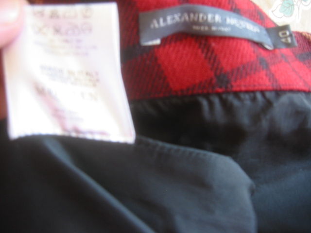 alexander mcqueen plaid skirt