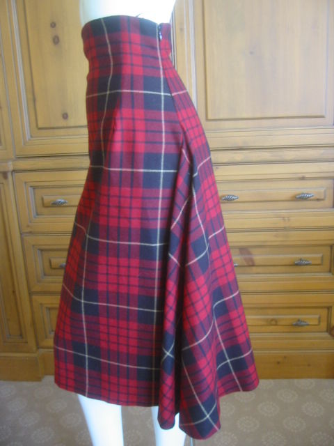 Women's Alexander McQueen Tartan high waisted Skirt 