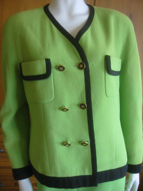 green chanel suit