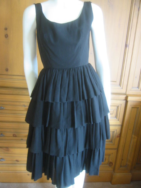 Rudi Gernreich Little Black Dress 1950's  for Jax by Walter Bass 1
