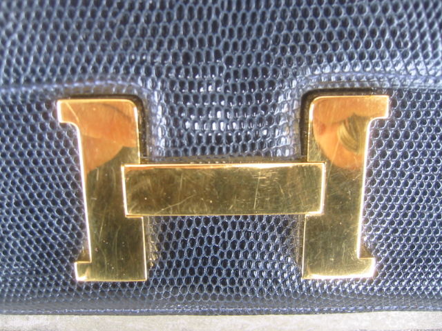 Hermes Constance Bag in Midnight Blue Lizard 3