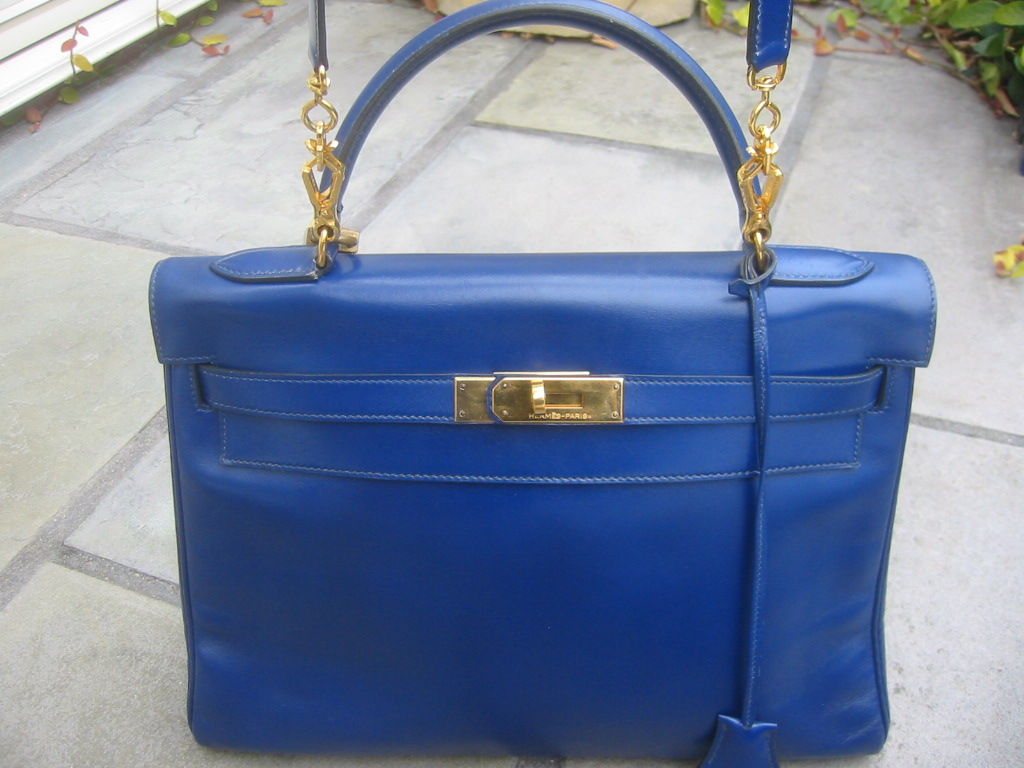Hermes Blue Royale  Kelly Bag 31