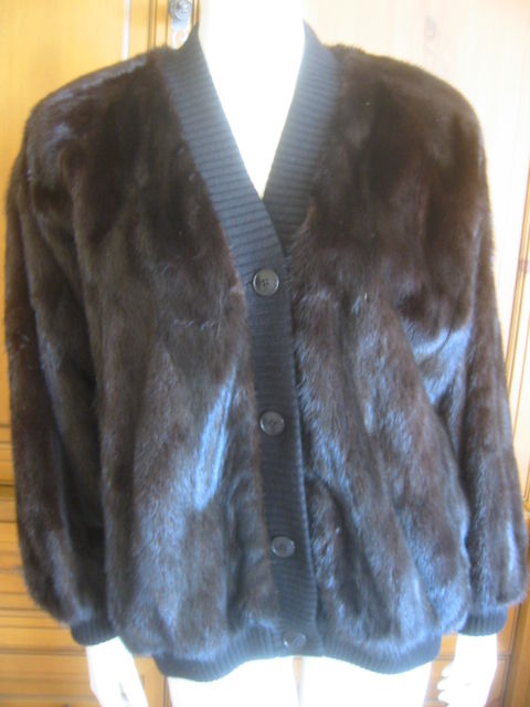 Hermes luxurious  mink cardigan  jacket