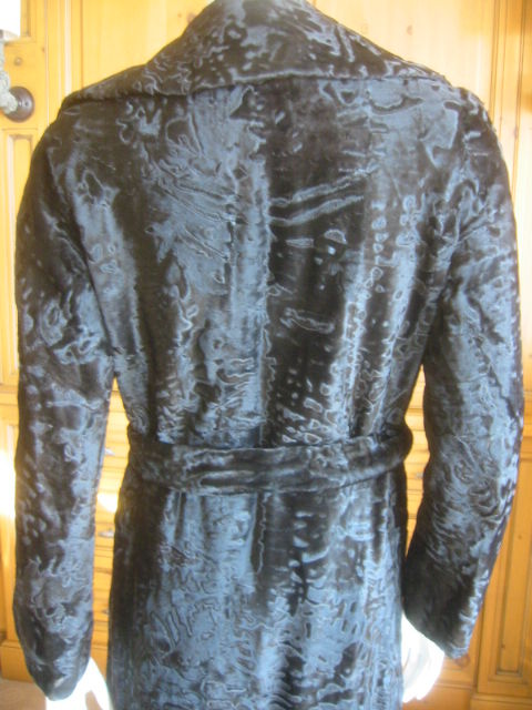 Luxurious Swakara lamb black trench coat from Ben Kahn 3