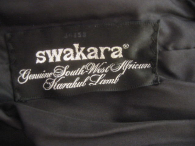 Luxurious Swakara lamb black trench coat from Ben Kahn 5