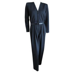 Yves Saint Laurent vintage black jumpsuit sz 38