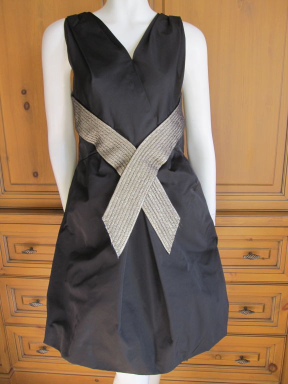 Chanel Exquisite little black dress silk 2007 sz 40