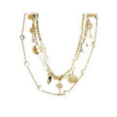 Set of 3 faux pearl necklaces Richard Serbin Bergdorf Goodman