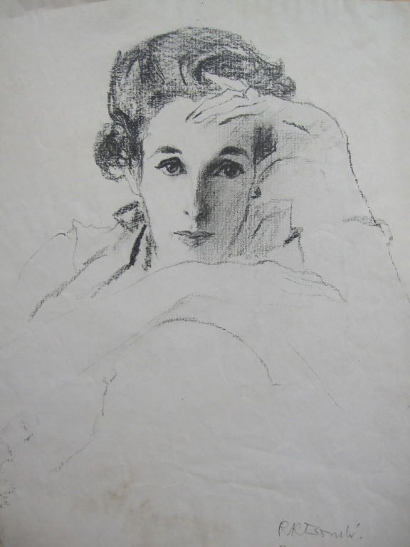 Babe Paley original portrait by Rene Bouche 1954 1