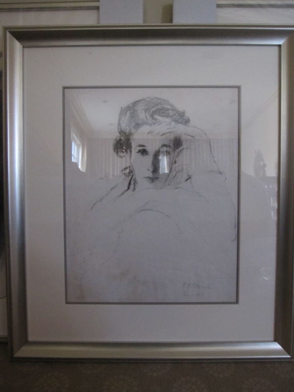 Babe Paley original portrait by Rene Bouche 1954 4