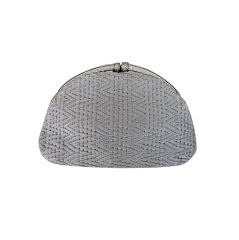 Judith Leiber metallic woven bag with crystal clasp Vintage Judith Leiber metallic woven bag with crystal clasp