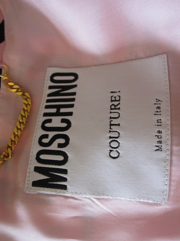 Moschino Couture 1983 Newspaper Print suit  1