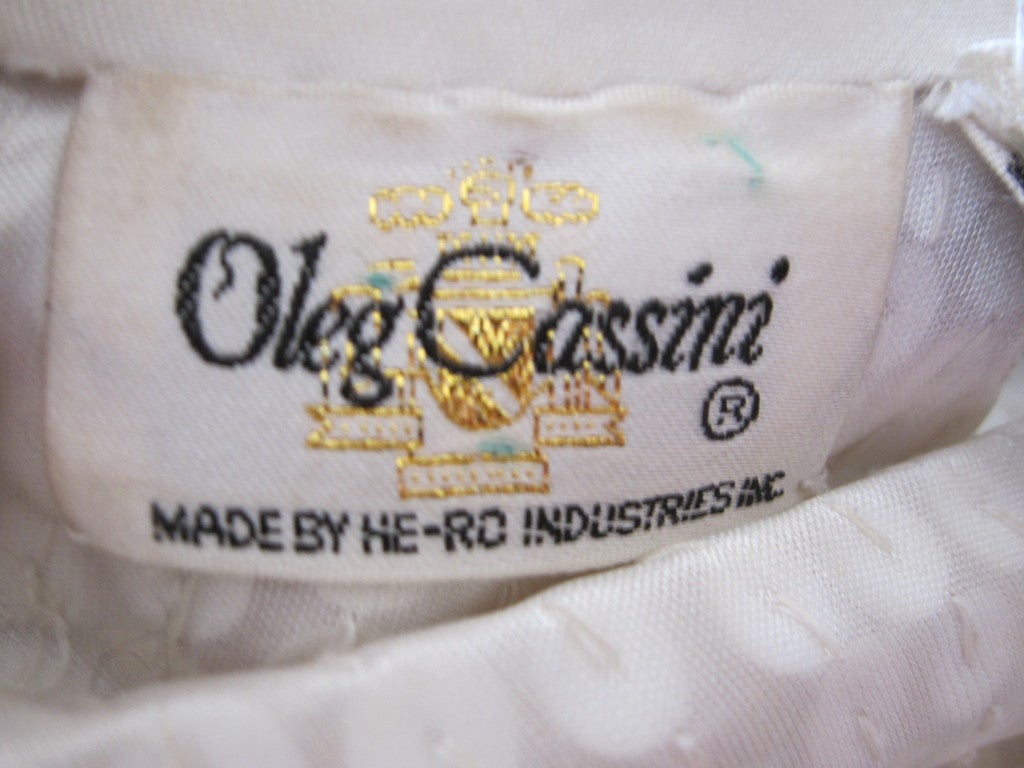 Oleg Cassini sequin disco era dress 5